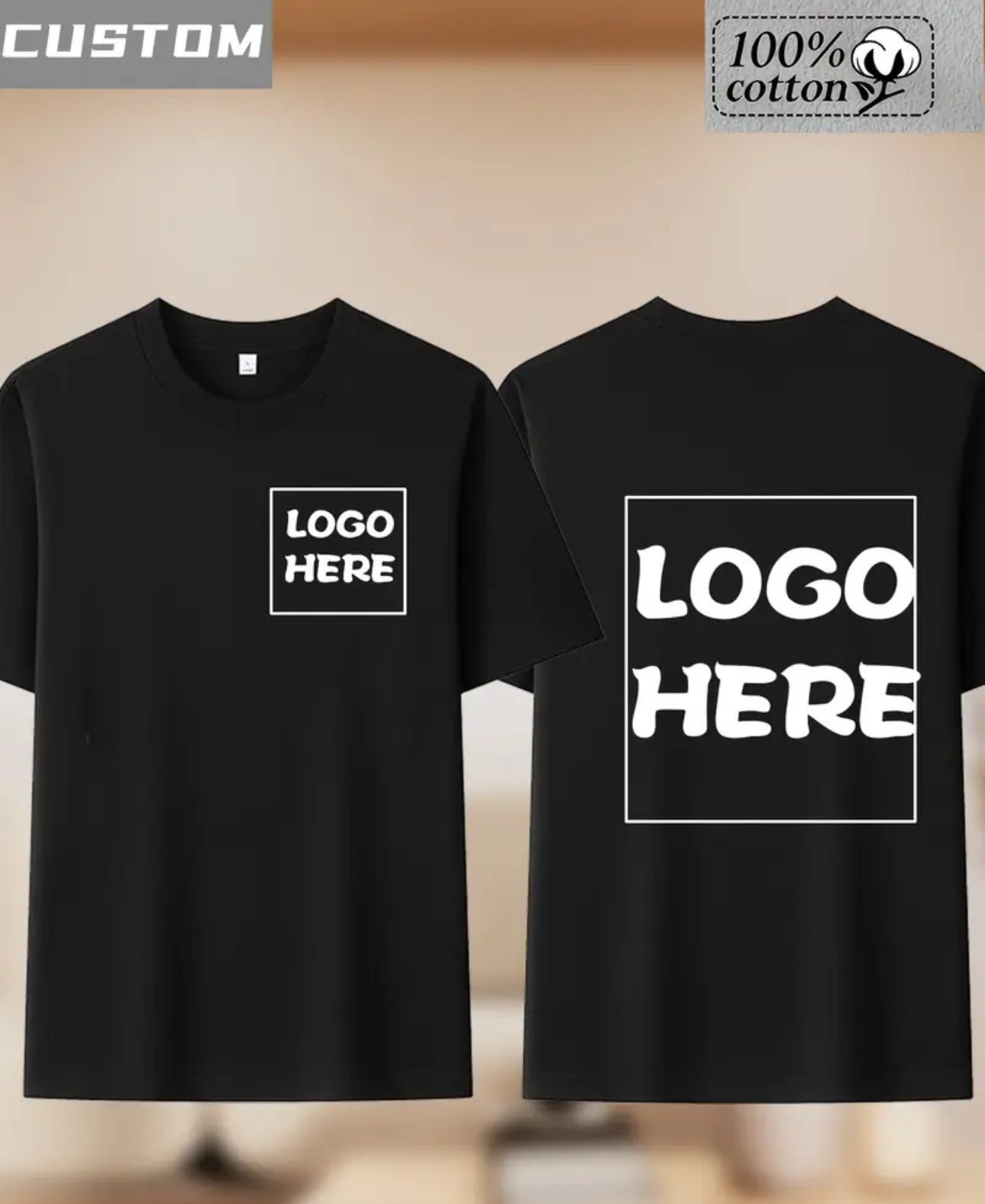 Individuell gestaltbares Herren-T-Shirt aus 100 % Baumwolle